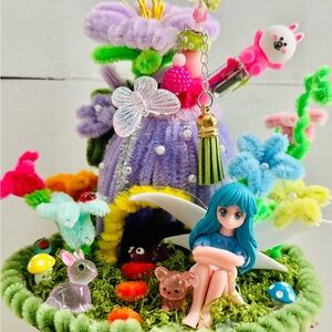 Colorful Fairy Garden Pen Holder